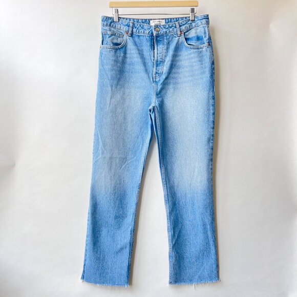 Reformation Cynthia Highrise straight long jeans, Medium wash, Size 31 N49 - Picture 2 of 10